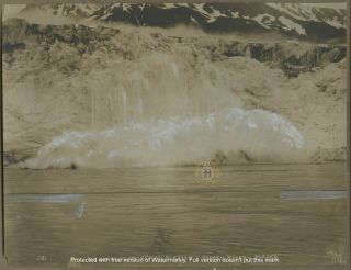 Vintage Alaska Photograph Childs Glacier Copper River By E.  A.  Hegg 391 C 1910