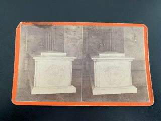 Antique Stereoview Photograph - National Lincoln Monument,  Springfield Illinois