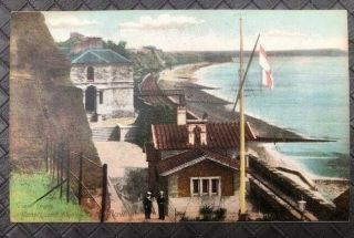 Vintage C1910 Dawlish Devon Postcard The Coast Guard Station Frith & Co