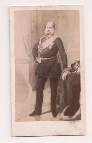 Vintage Cdv Kaiser William I,  German Emperor King Of Prussia