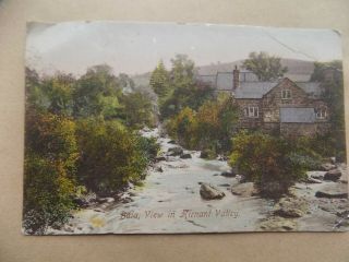 Bala Wales Hirnant Valley River Old Postcard Unposted A