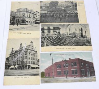 (5) 1905 Xenia Oh Vintage Postcards Buildings,  Battalion And Cottages At O.  S.