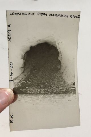 Vintage Photograph Negative Entrance Mammoth Cave Kentucky 1009a