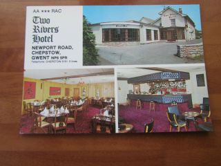 Chepstow Two Rivers Hotel Old Postcard