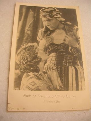 Vintage Postcard - Rudolph Valentino Actor.  5
