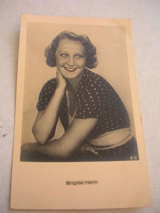 Vintage Postcard - Brigitte Helm Actor.  5