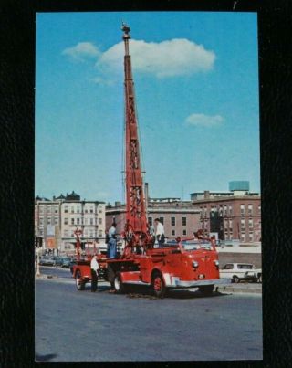 Boston Fire Department Water Tower No 1 Fire Truck Vintage Postcard - Real Photo