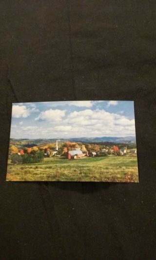 Autumn In Peacham Vermont Nestled In The Rolling Hills - Old Postcard