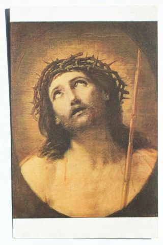 Old Postcard Ecce Homo,  Jesus Christ By Guido Reni,  Musee Du Louvre,  Paris