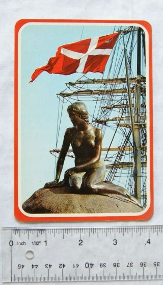 Old Postcard The Little Mermaid Statue,  Copenhagen