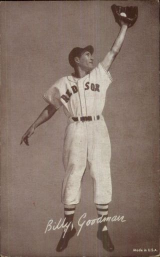 Baseball Player Vintage Exhibit Card Red Sox - Billy Goodman