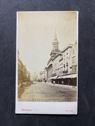 Victorian Carte De Visite Cdv Scene: High Street Shops: Wheeler (bracher) Oxford