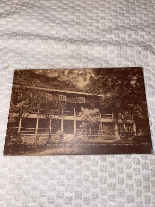 Vintage 1943 Postcard - North Carolina - - Chimney Rock - - Esmeralda Inn Route 74 Nc
