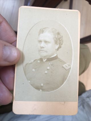 Rare Cdv Civil War Photo Of General Robert Ogden Tyler