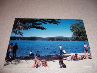 1970s Caroga Lake Campsite,  Fulton County Ny.  Vtg Postcard