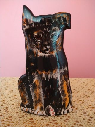 Dog By Nina Lyman Hand - Painted Ceramic German Shephard Puppy Collectible