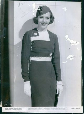 1935 Costume Ruby Keeler Wears Casino De Paris National Pix Actress Photo 7x9