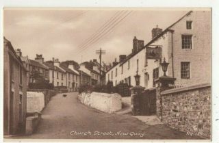 Quay Church Street Cardiganshire Wales Vintage Postcard 371c