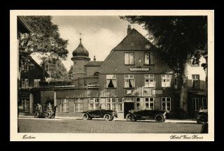 Dr Jim Stamps Old Cars Hotel Voss Haus Eutin Germany Street View Postcard