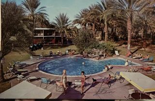 Congress Inn Swimming Pool Palm Springs California Vintage Postcard