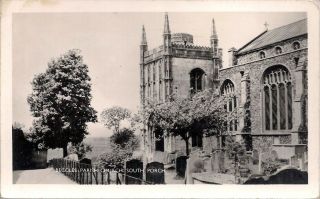 Old R/p Postcard - Parish Church South Porch - Beccles - Suffolk 1970