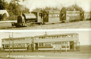 1920s Postcard Old And Trains To The Mumbles Glamorgan