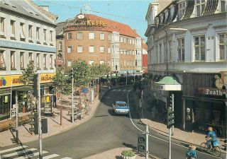 Denmark Slagelse Old Square Postcard