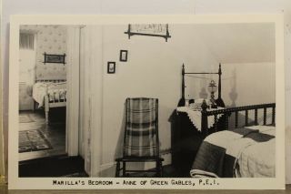 Canada Prince Edward Island Anne Green Gables Marilla Bedroom Postcard Old View