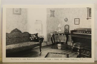 Canada Prince Edward Island Anne Green Gables Marilla Living Room Postcard Old