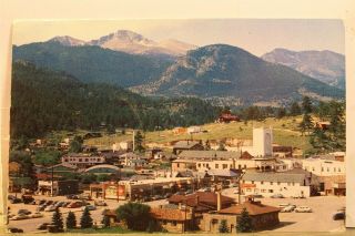 Colorado Co Estes Park Longs Peak Rocky Mountain Park Postcard Old Vintage Card
