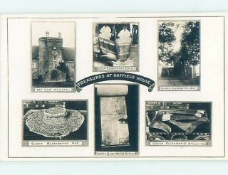 Old Rppc Six Views On One Postcard Hatfield - Hertfordshire - England Uk Hm1661