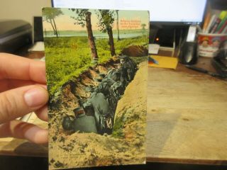 Other Old Postcard Military Wwi Belgium Belgian Soldiers In The Trenches Malines