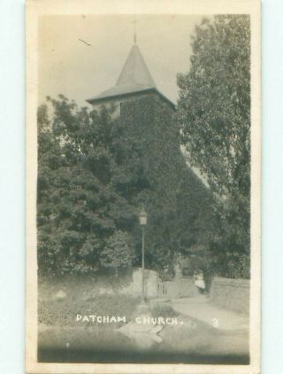 Old Rppc View Patcham In Brighton & Hove - East Sussex Uk I2874