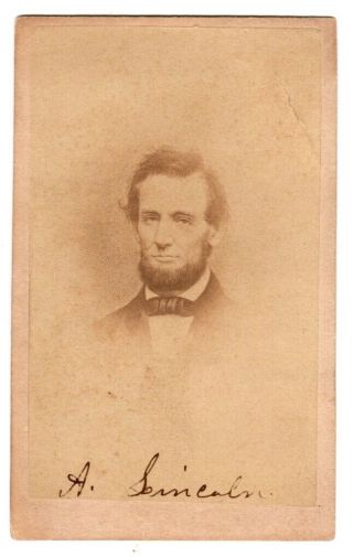 President Abraham Lincoln,  Cdv