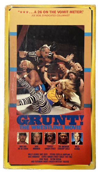 Grunt The Wrestling Movie (vhs) Rare 1990 Oop Wally George Mad Dog Joe De Curso
