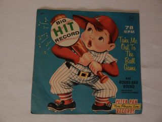 Take Me Out To The Ball Game Peter Pan Records Very Rare 78 Rpm Ex/vg