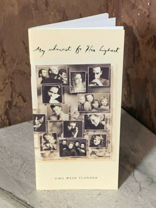 Gma Week Planner 1995 - My Utmost For His Highest - Rare Christian Collectable
