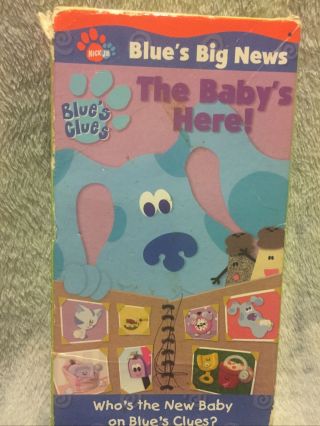 Blue’s Clues: The Baby’s Here Vhs Rare Steve