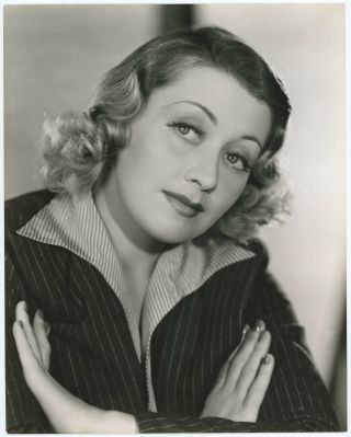 1930s Joan Blondell Hollywood Charming Glamour Photograph Elmer Fryer