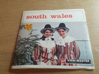 Vintage South Wales Great Britain C - 337 Viewmaster Belgium 3 Reel Booklet/sleeve