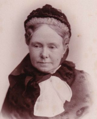 Whites Leicester Portrait Of A Victorian Lady Antique Cdv Carte De Visite