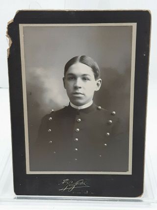 Antique Spanish American War Named Us Officer In Uniform Cabinet Photo