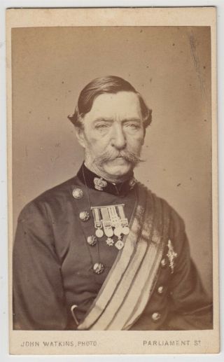 Military Cdv Photo - Robert Napier,  Lord Napier Of Magdala,  British Field Marshal