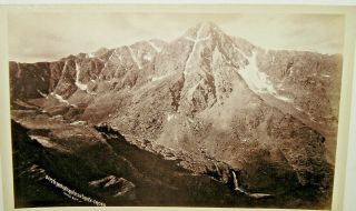 Antique Albumen Photo Mountain Of The Holy Cross William Jackson