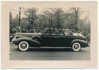 1939 Royal Visit To Canada King George Vi Queen Elizabeth Buick Limo Photo 5 X 7