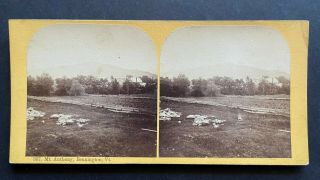 Vermont Stereoview Mt Anthony Bennington Vt By A F Styles C1870