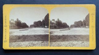 Vermont Stereoview Main Street Manchester Vt By A F Styles C1870
