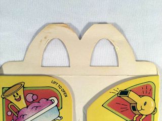 McDonalds Vintage 1985 Feeling Good Set 4 Happy Meal Boxes Cardboard Rare Set 3