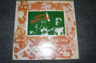 Lou Reed : Berlin.  Rare Uk Vinyl Rca Rs 1002 (apl1 - 0207) A - 1e B - 2e,  Lyric Sheet