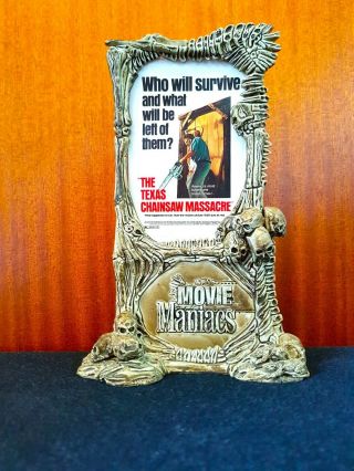 Mcfarlane Texas Chainsaw Massacre Mini Poster Stand - Movie Maniacs 1999 - Rare